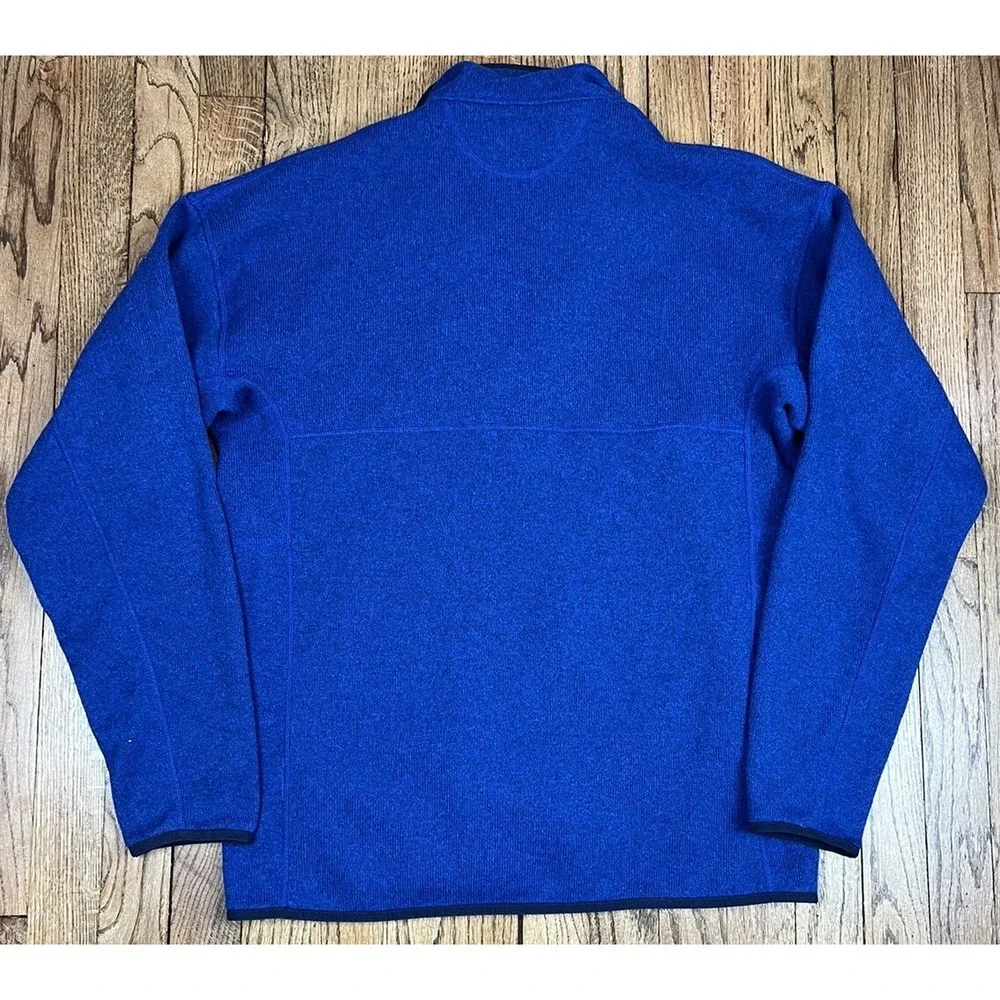 Patagonia‎ Pull Over Blue T-Snap Better Sweater Fleece Jacket Men's Sz Medium